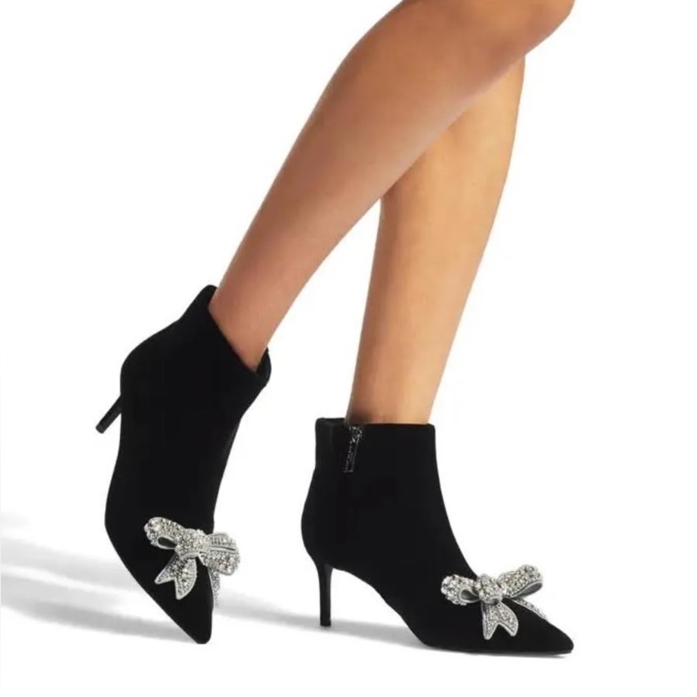KURT GEIGER LONDON BELGRAVIA BOW ANKLE BOOT